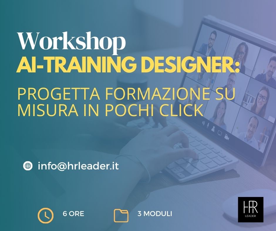 WORKSHOP | AI Training Designer: Progetta Formazione Su Misura in Pochi Click