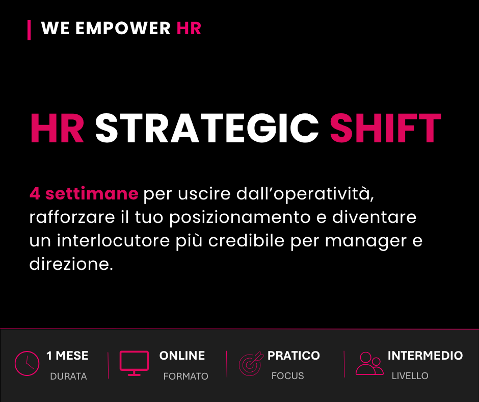 HR STRATEGIC SHIFT