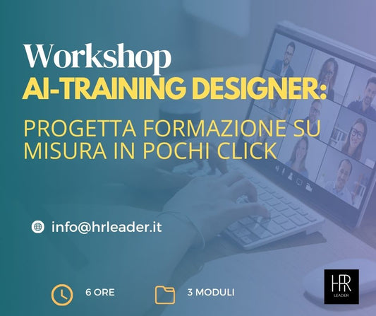 WORKSHOP | AI Training Designer: Progetta Formazione Su Misura in Pochi Click
